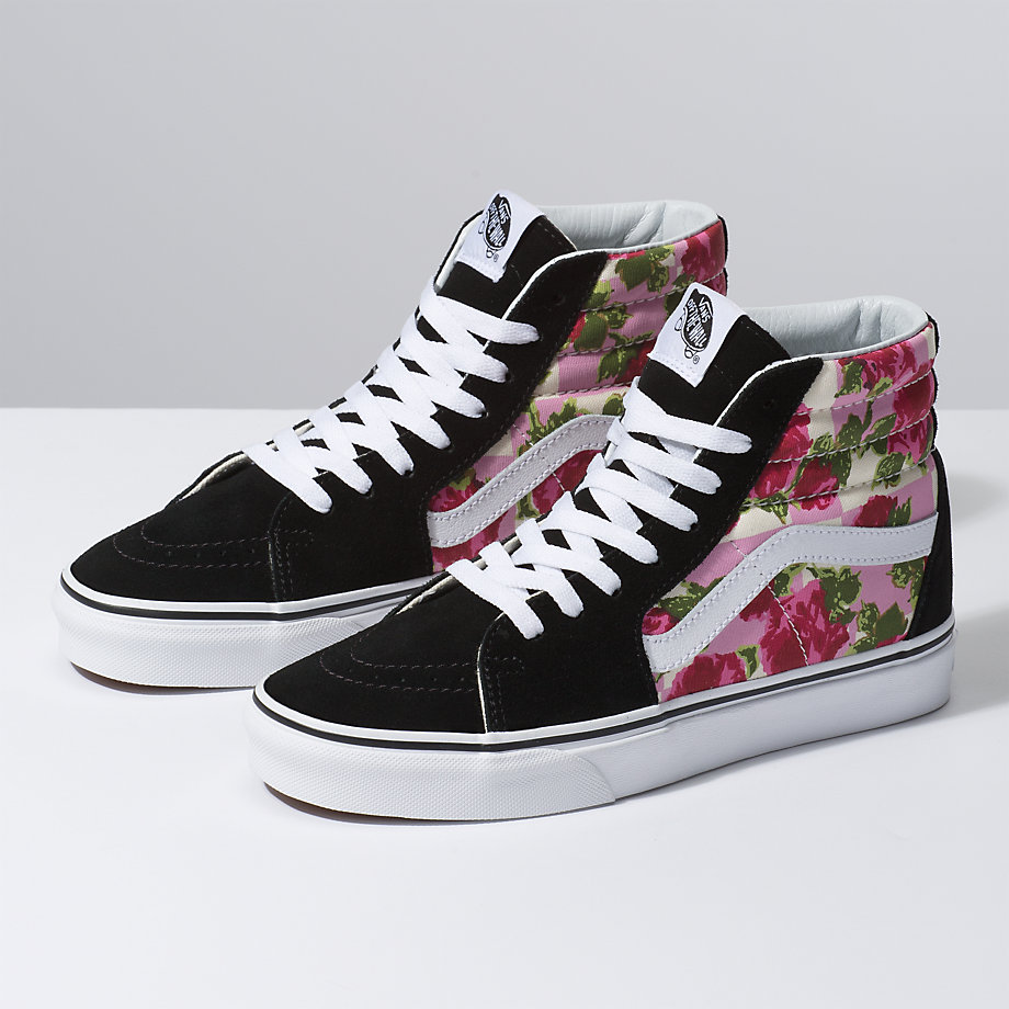 Vans Bayan Spor Ayakkabı Romantic Floral Sk8-Hi Renkli/Beyaz | 98206-751